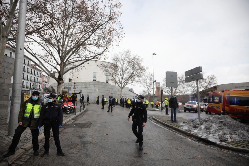 Varios muertos en una gran explosión en Madrid