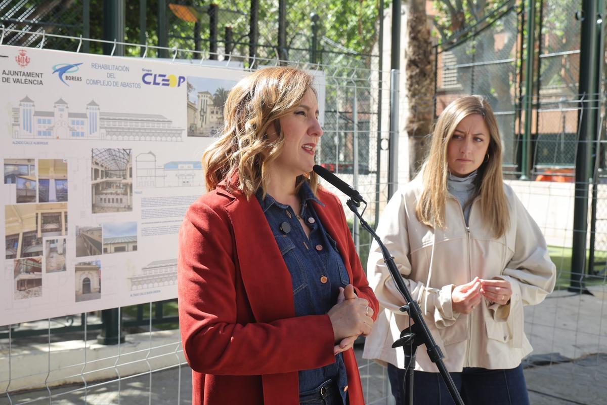 La alcaldesa de València, María José Catalá, esta mañana.