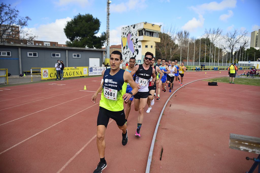 Pruebas de atletismo nacional en la pista de atletismo de Cartagena este domingo