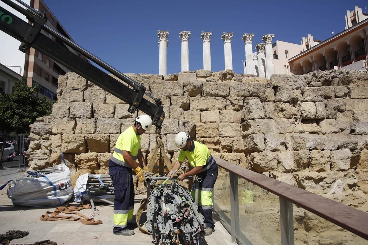 El templo Romano se pone guapo.