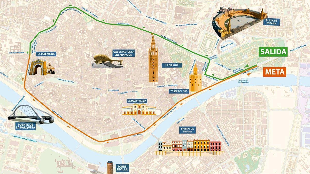 Photo: elcorreoweb.es Carrera Nocturna del Guadalquivir 2026 Reverses Route
