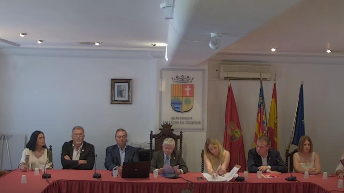 Pleno de constitución del consistorio de l'Alcúdia de Crespins.