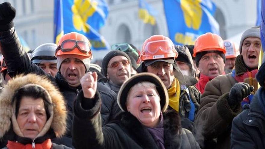 Los manifestantes en Kiev emplearán el edificio ocupado como refugio y comedor