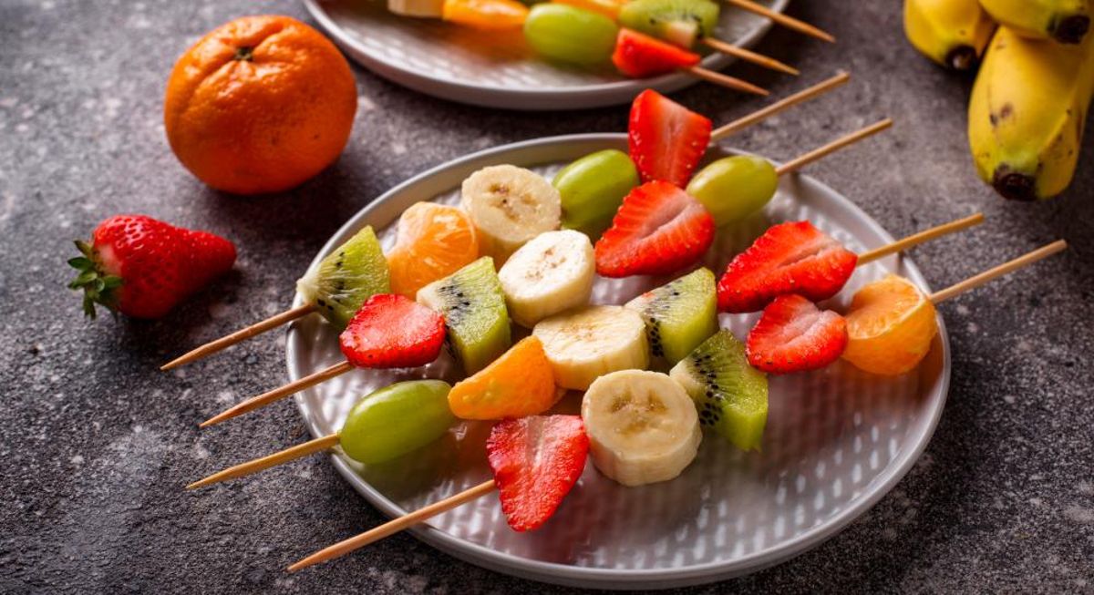 Brochetas de fruta