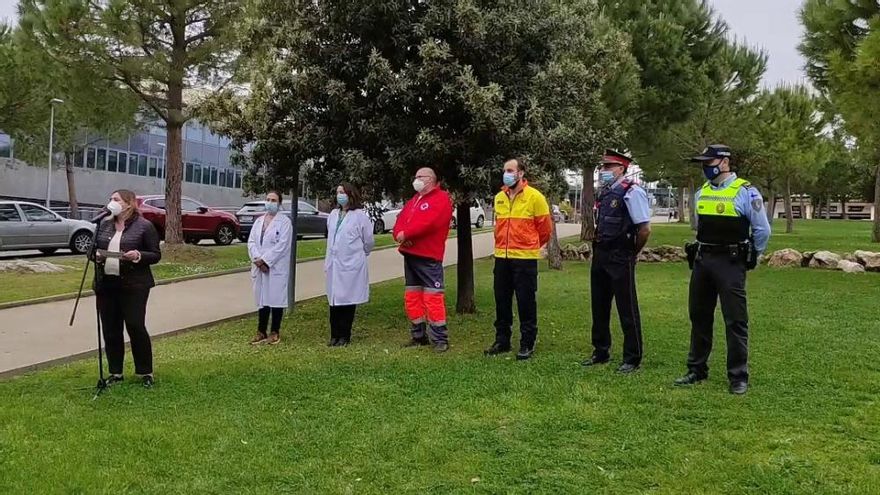 Figueres homenatja el personal essencial per la feina durant la pandèmia