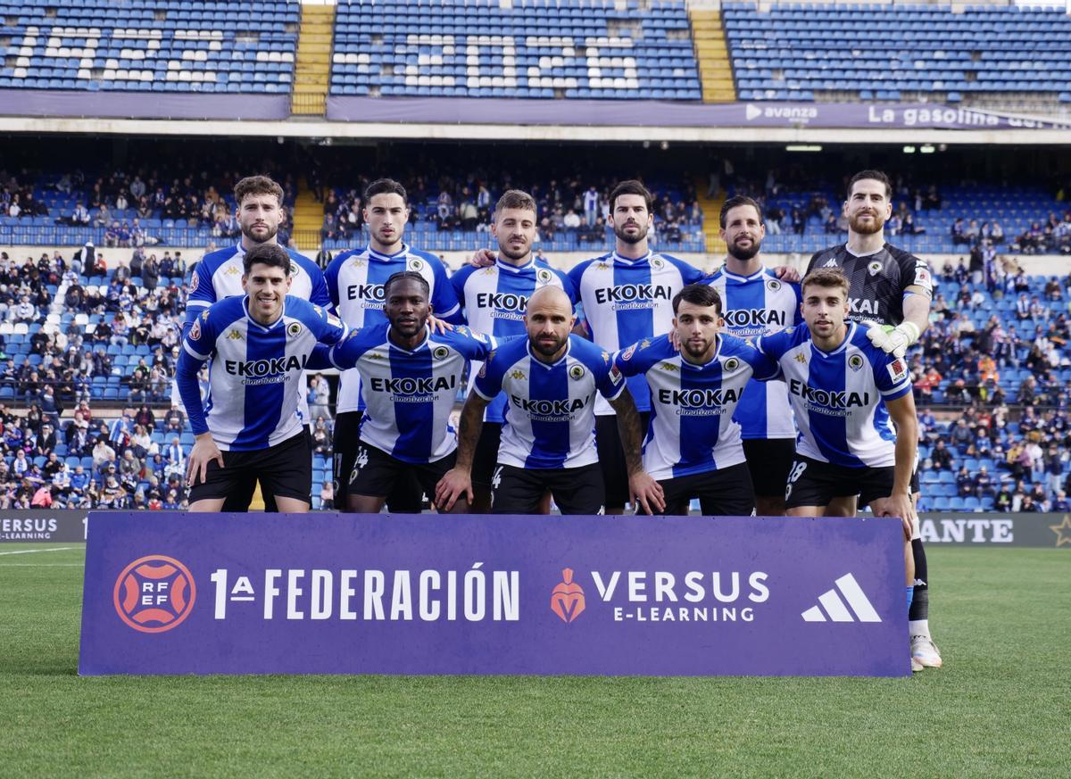 Once titular del Hércules contra el Sevilla Atlético