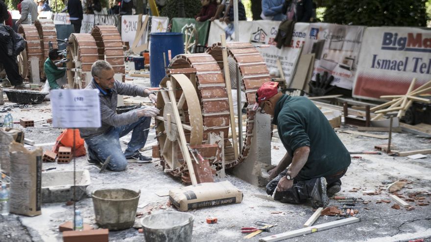 Las cuadrillas del concurso de albañilería ‘Cáceres, Patrimonio de la Humanidad’ se enfrentan a un diseño misterioso
