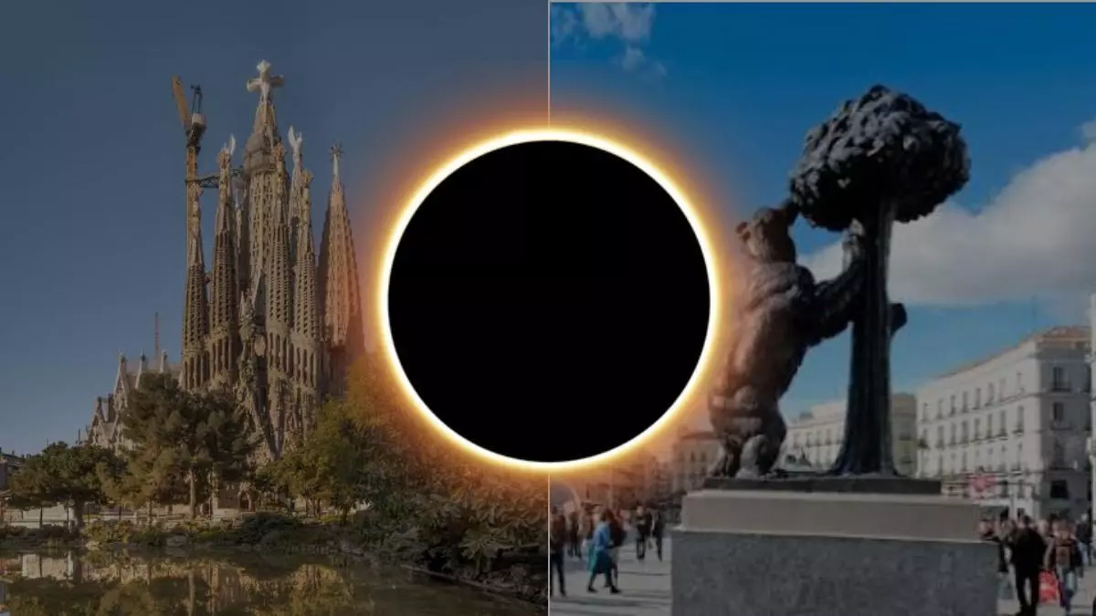 Eclipse parcial en Madrid y Barcelona: a qué hora se verá y cuánto Sol quedará tapado