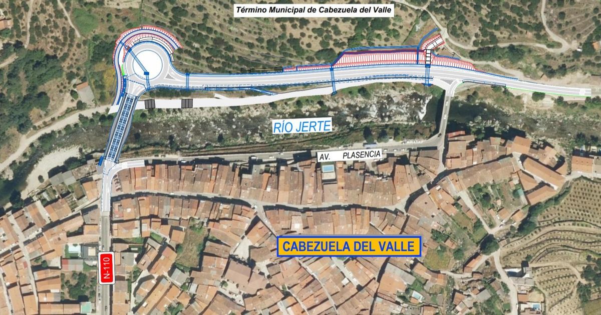 El plano de la zona de actuación de las obras.