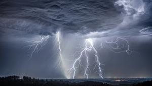 Rayos durante una tormenta