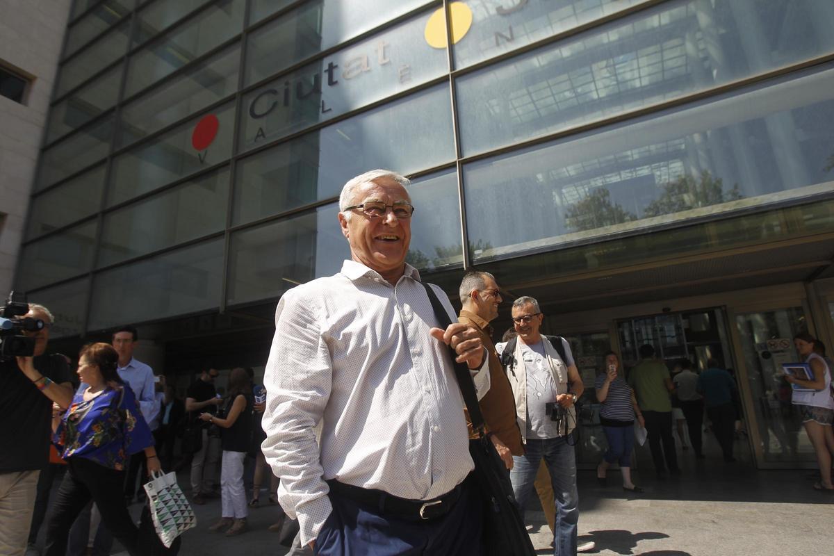 Joan Ribó, en una comparecencia en la Ciudad de la Justicia, en una imagen de archivo.