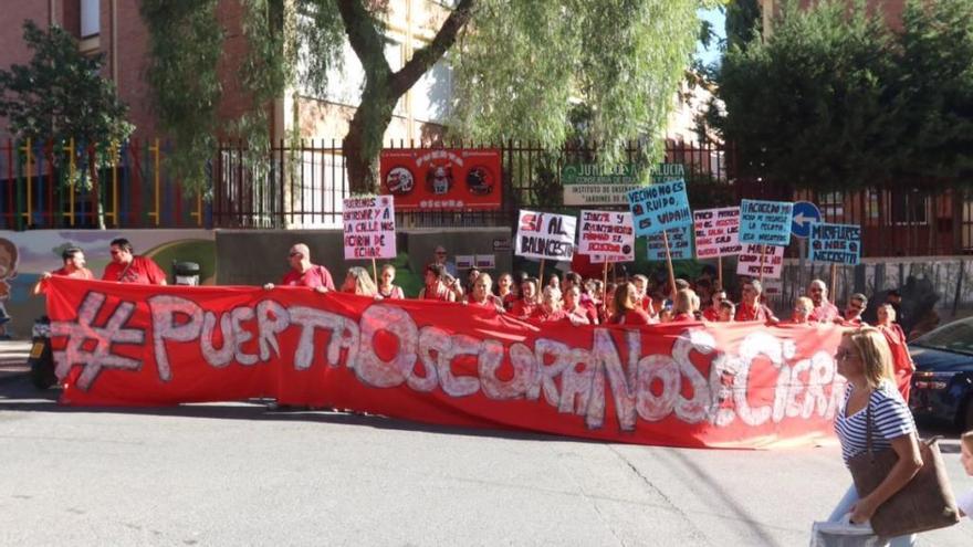 El CD Puerta Oscura se manifestó por las calles de Málaga hace un par de semanas como forma de protesta.