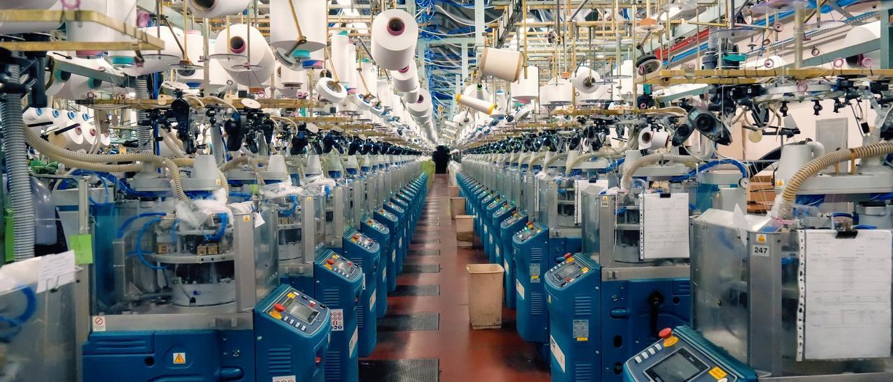 Imagen de la fábrica de Marie Claire que prevé cerrar por la falta de comercialización de sus productos textiles.