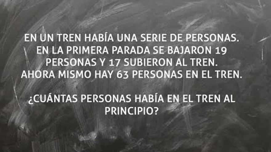 El problema matemático que confunde a los adultos.