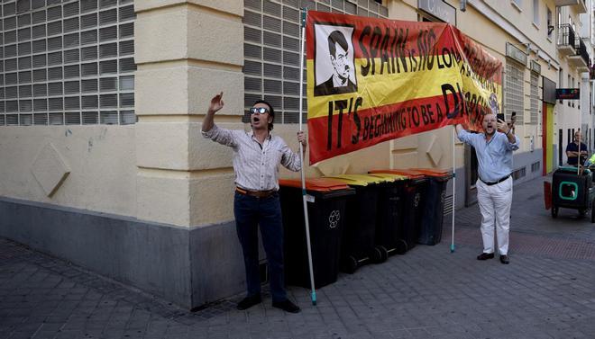 Protesta en Ferraz.