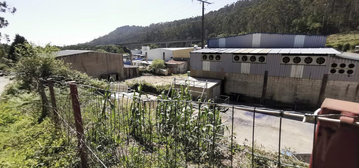 Vista del polígono industrial de A Portela.