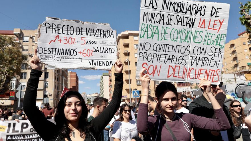 Los murcianos dedican un tercio de su sueldo a pagar el alquiler