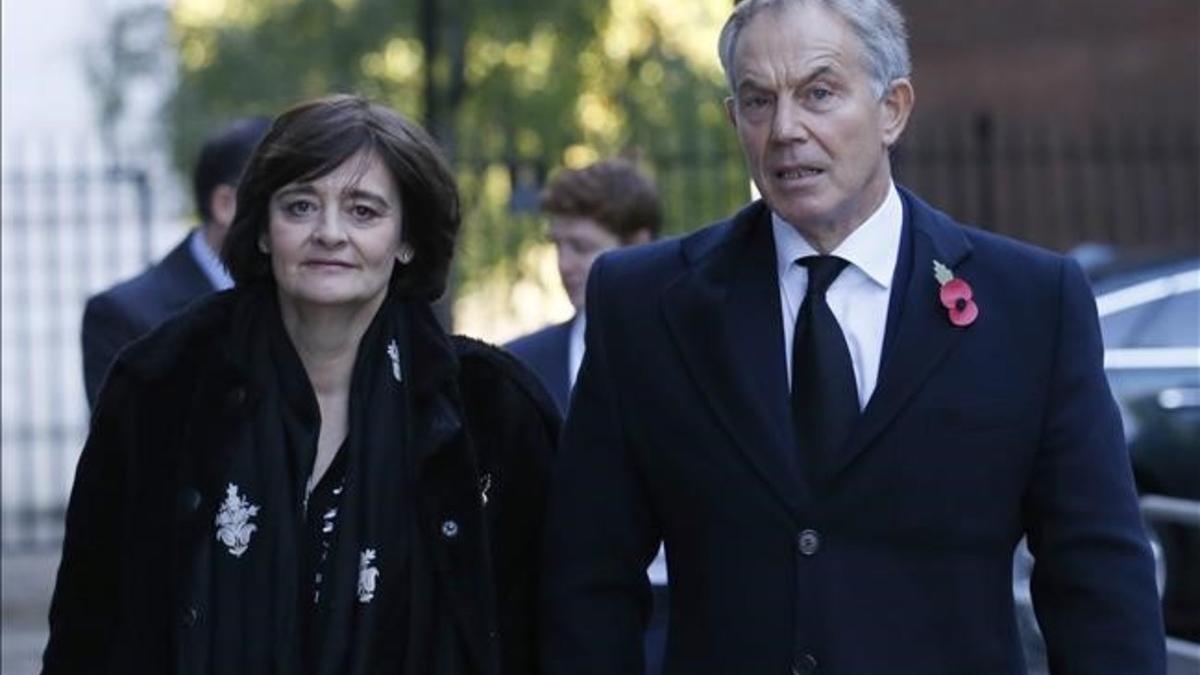 Tony Blair y su mujer Cherie