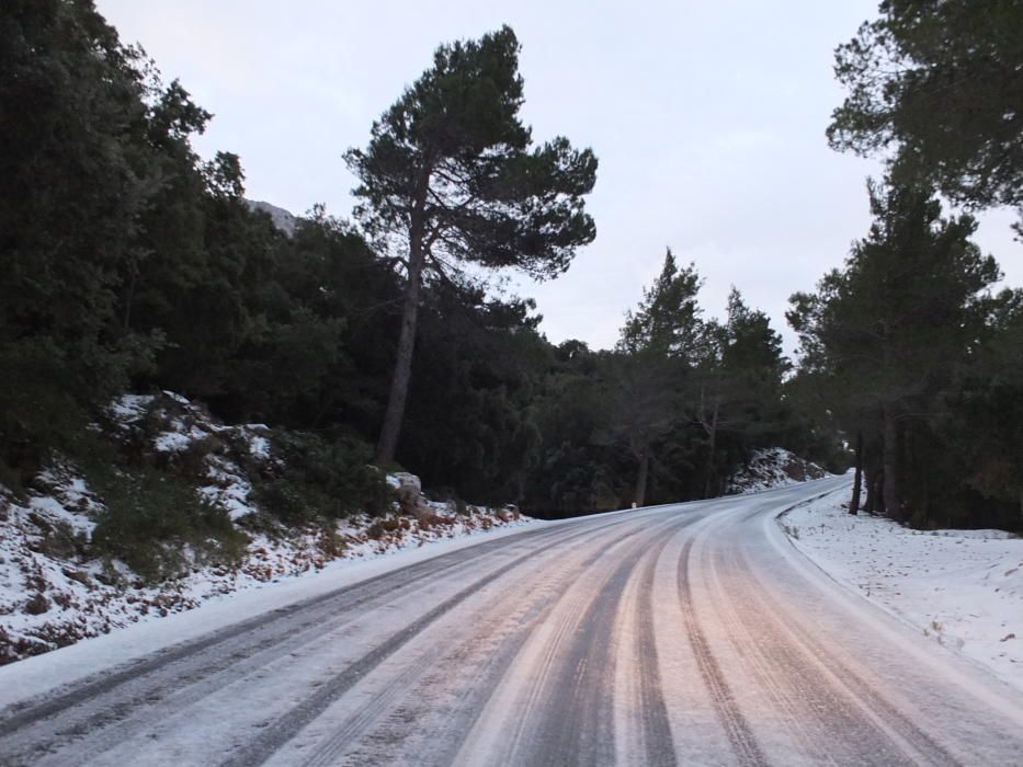 La nieve llega a Mallorca