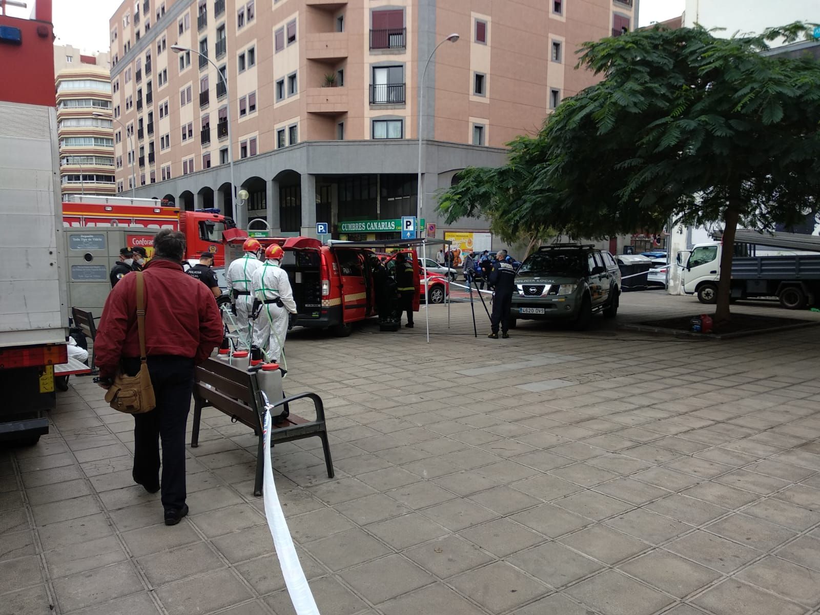 Desalojo en Triana