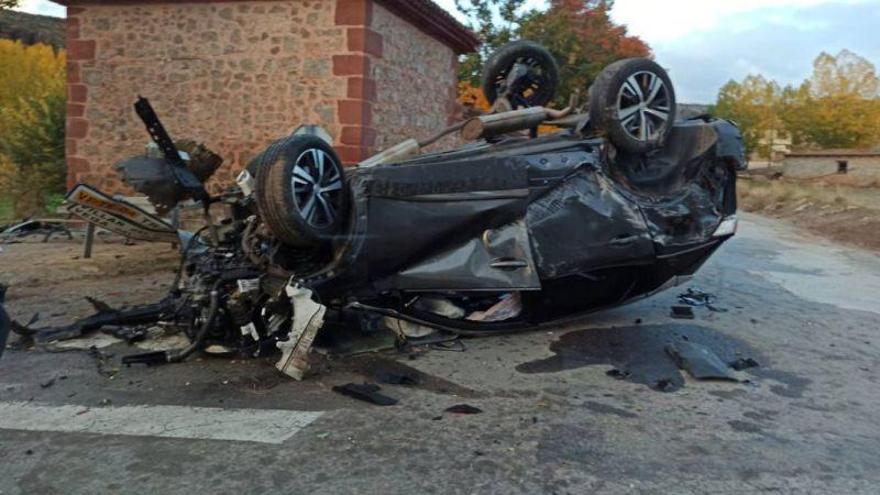 El teniente de la Guardia Civil de Albarracín da positivo en alcohol tras volcar con su vehículo