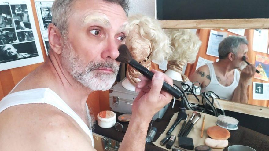 Jesús Sesma, en el camerino