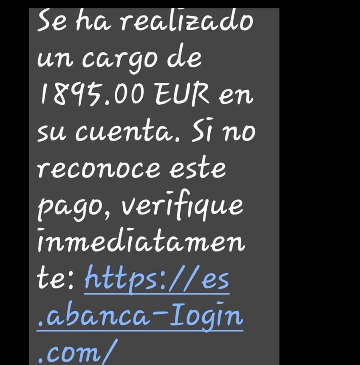 El mensaje que puede llegar a tu teléfono móvil haciéndose pasar por tu banco