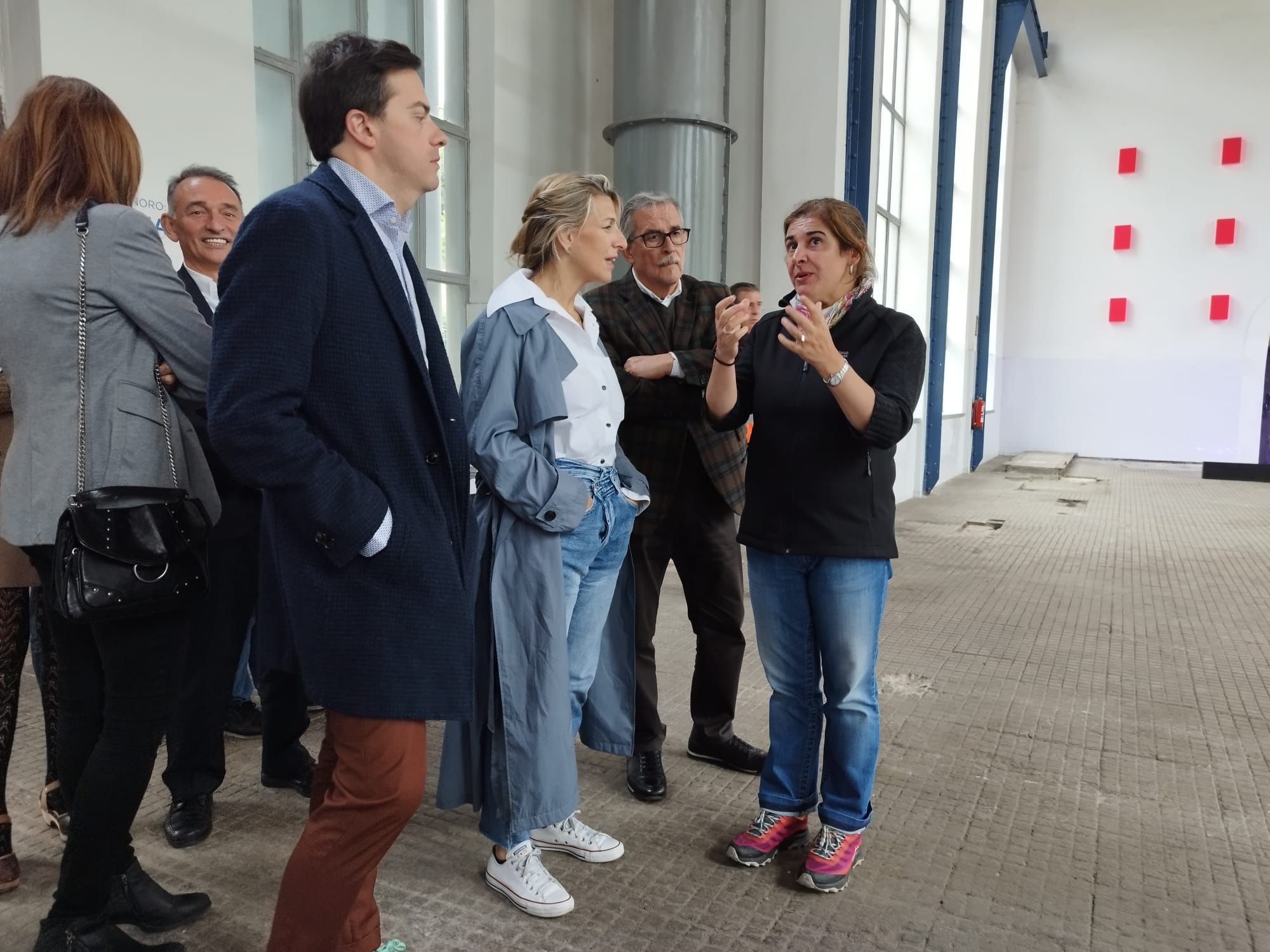 En imágenes: Así fue la visita de Yolanda Díaz a Asturias