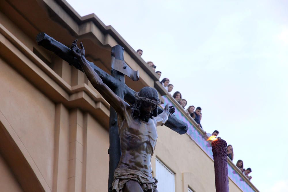 Las imágenes de la procesión de la Virgen de la Soledad, en el Jueves Santo de la Semana Santa de Málaga