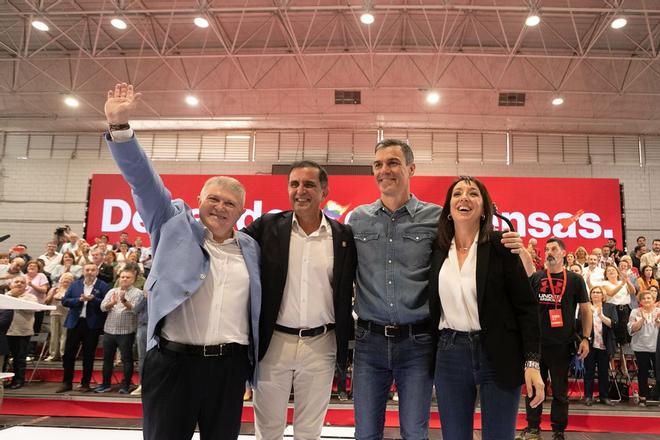 Las mejores imágenes del acto de Pedro Sánchez en Murcia