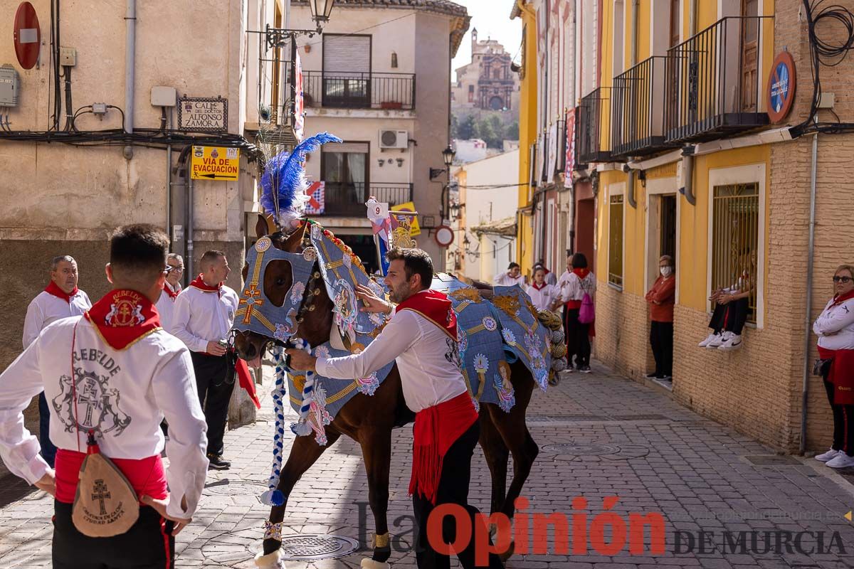 Recorrido Caballos del Vino día dos de mayo en Caravaca