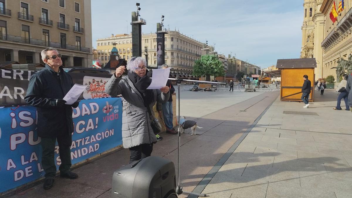 Lali participa activamente en la Coordinadora Estatal por la Defensa del Sistema Público de Pensiones (Coespe).