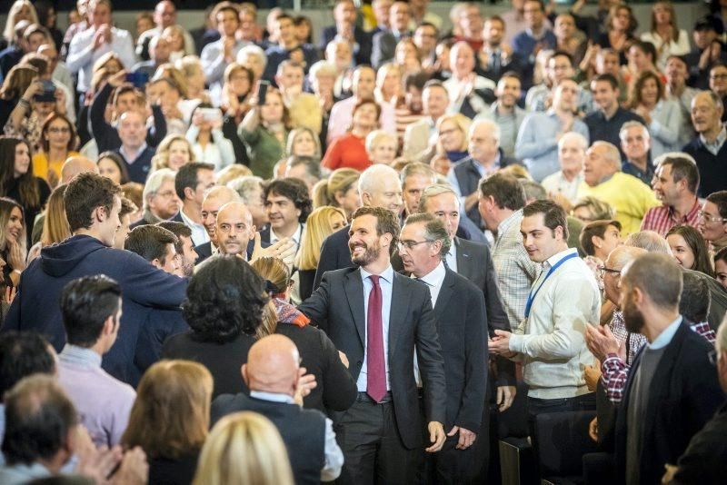 Mitin de Pablo Casado en Zaragoza el 6 de noviembre de 2019