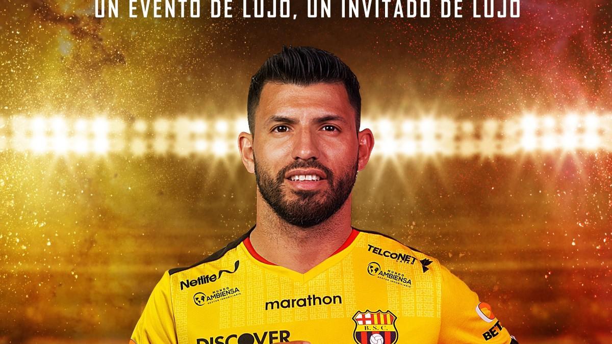 Agüero, invitado de lujo en el Barcelona SC