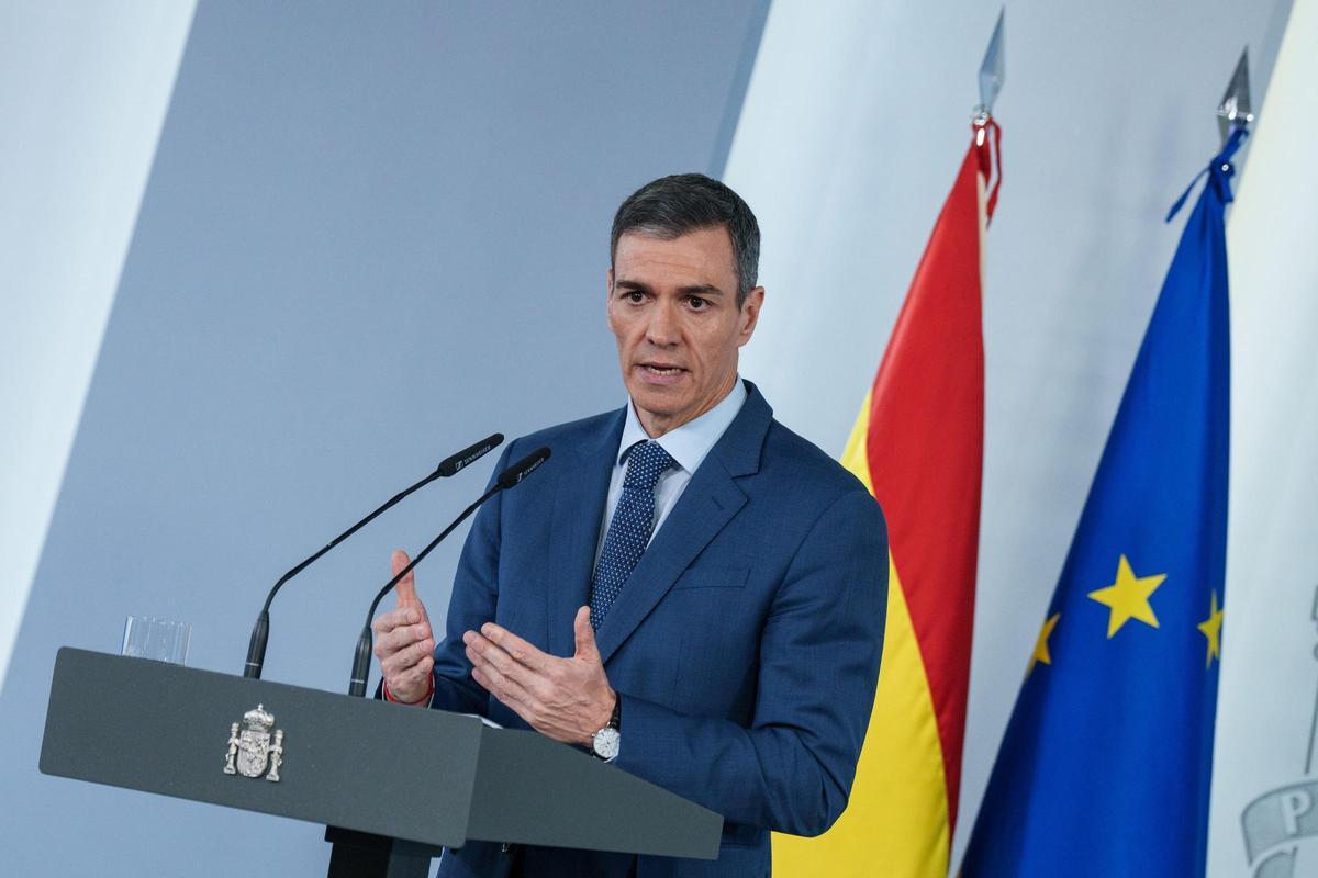 El presidente del Gobierno, Pedro Sánchez