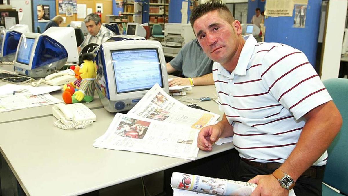 El 'Potro de Vallecas', en 2005 durante una visita a SPORT