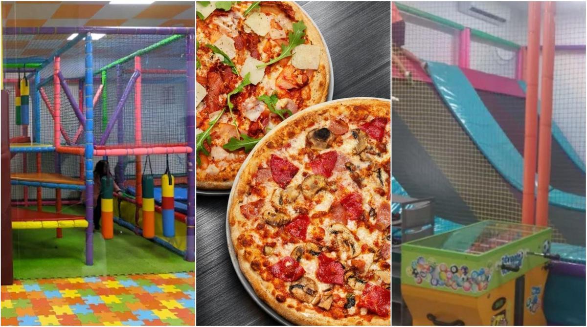 El restaurante de Málaga con pizzas, camperos y patatas asadas perfecto para ir con niños: tienen su propio parque de bolas, camas elásticas y pistas de deporte