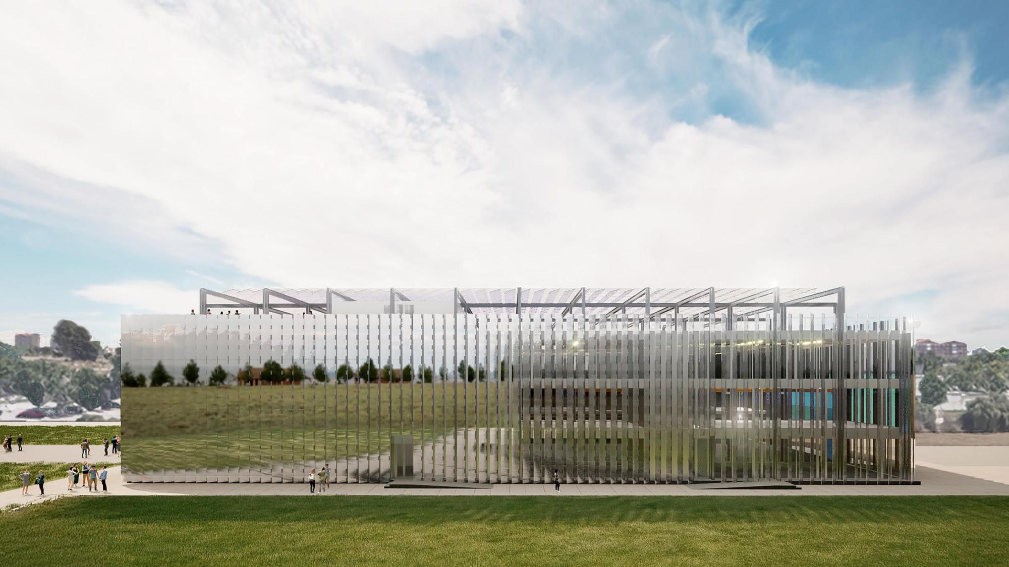 Recreación del nuevo edificio del Instituto Tecnológico de Aragón (ITA).