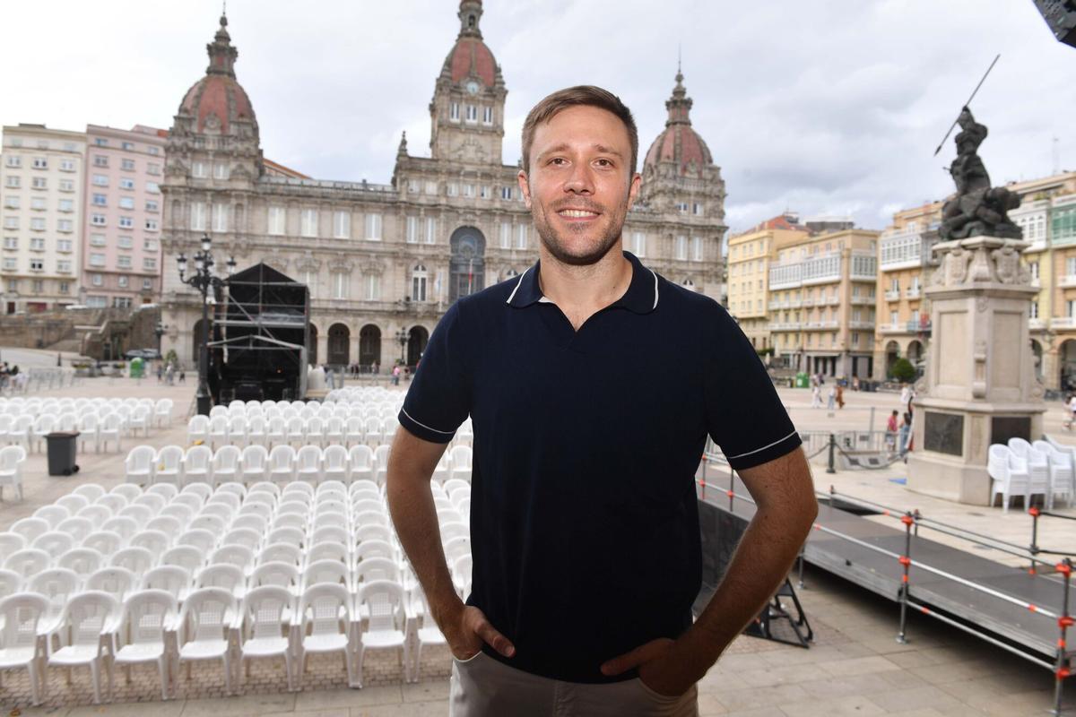 Roberto González- Monjas en 2023 antes de su estreno como director titular en María Pita