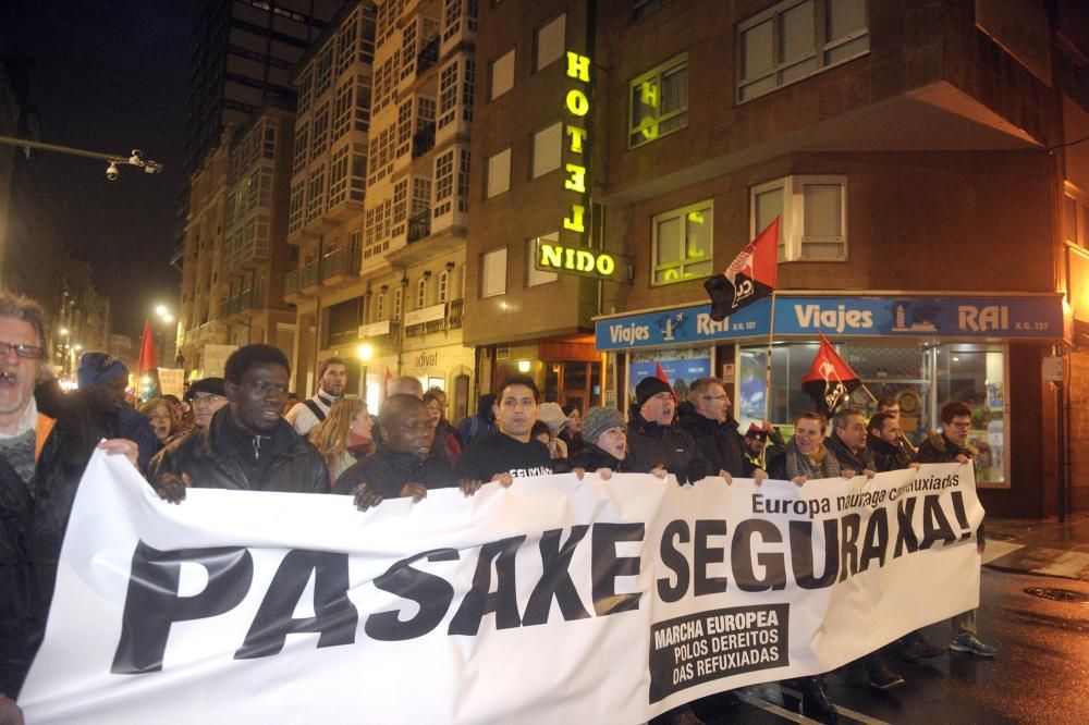 Manifiestación en A Coruña por los refugiados