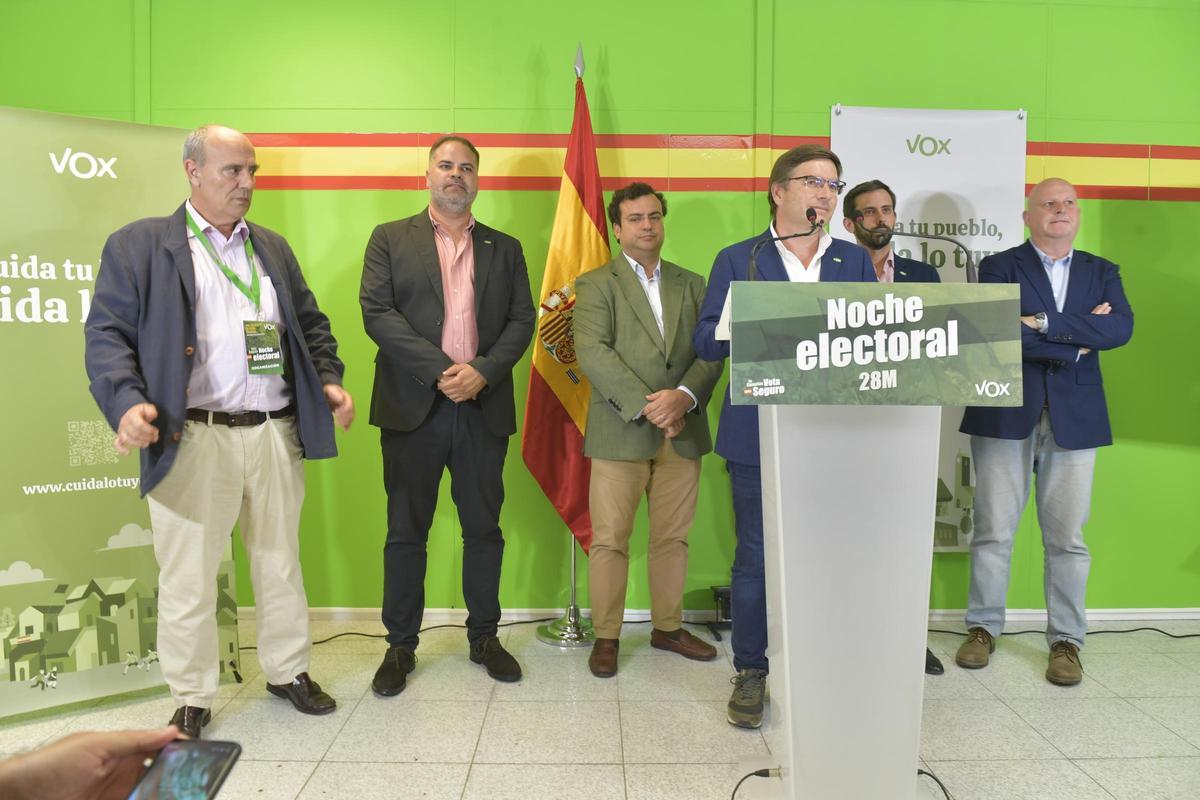 Noche electoral en la sede de Vox