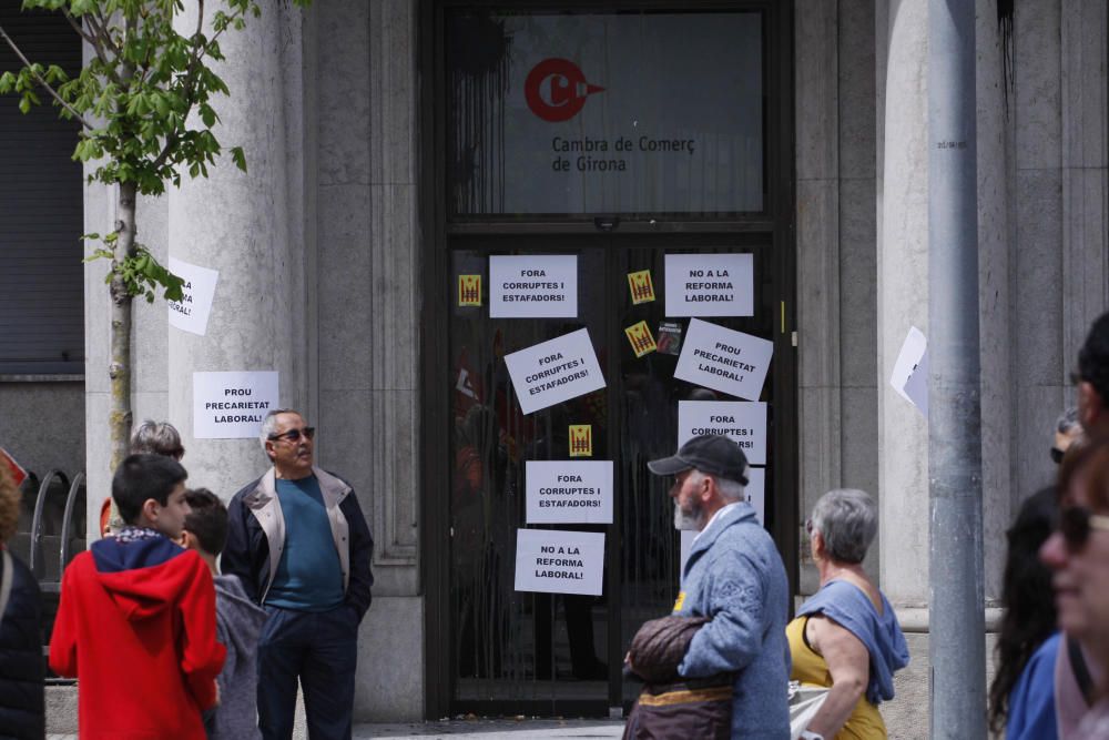 Manifestació del primer de maig a Girona