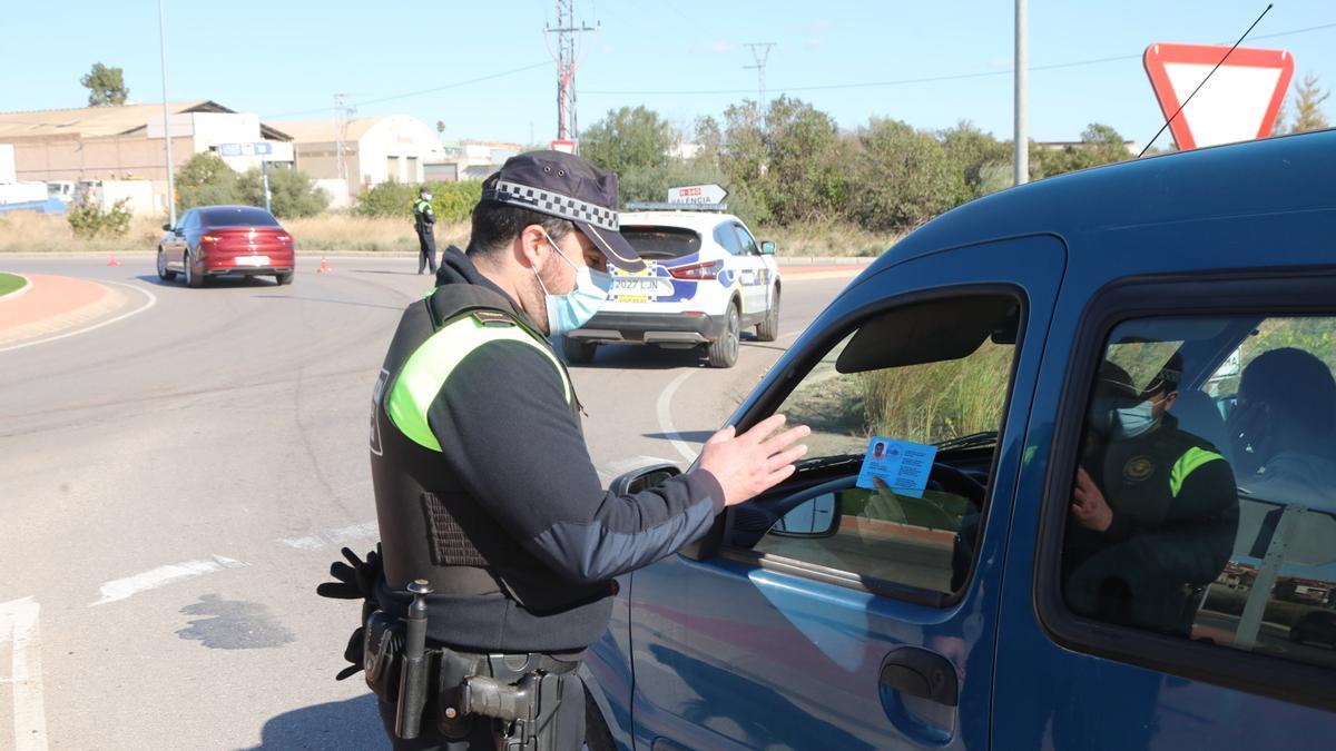 Un policía local de Castelló, en una imagen de archivo.