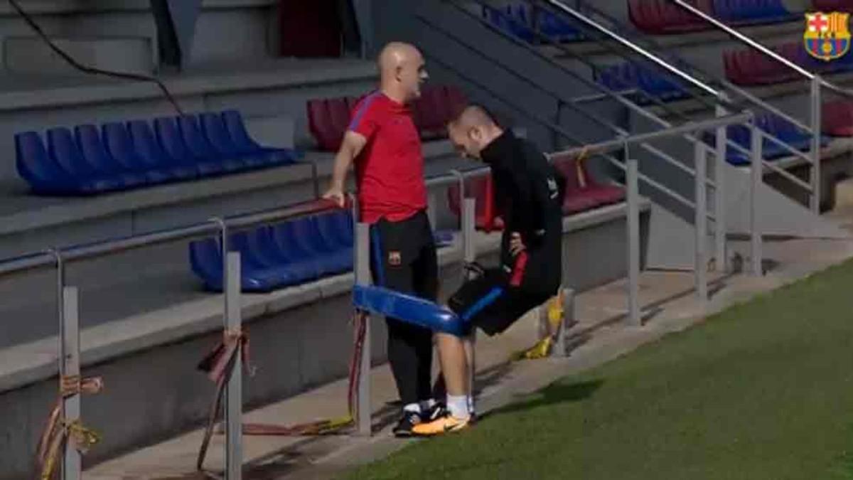 Iniesta trabaja con Juanjo Brau