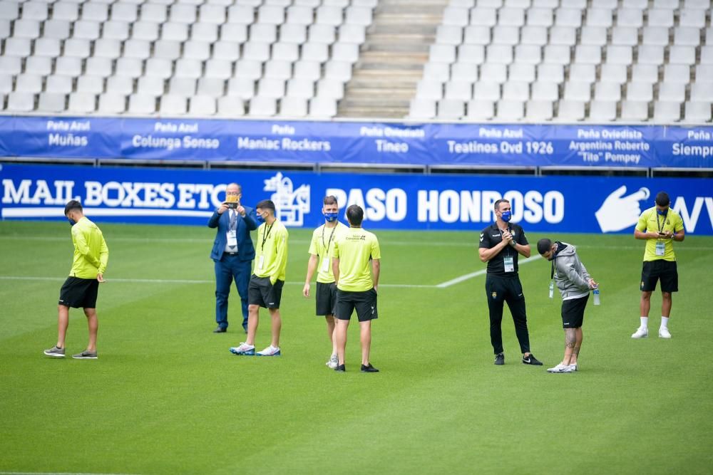 La afición del Real Oviedo, a por la salvación