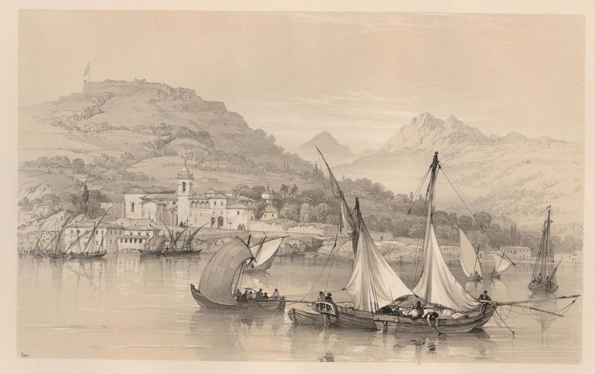 Grabado de Vivian, publicado en 1839 en el libro Scenary of Portugal &amp; Spain.