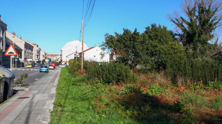 Terreno de la avenida da Ponte donde se edificará. |  Iñaki Abella