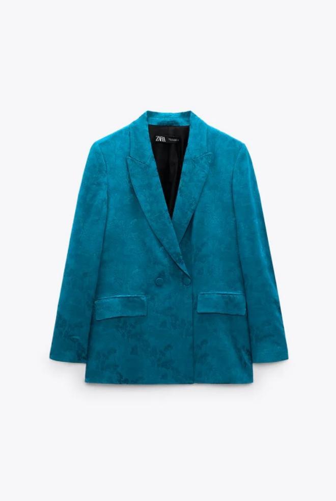 Blazer azul turquesa de Zara