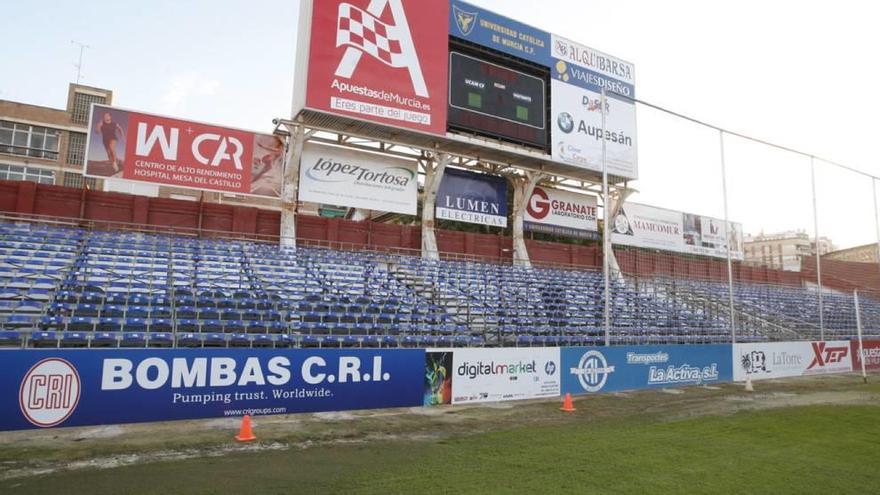 El UCAM tendrá lleno el fondo norte y la grada supletoria ya está lista