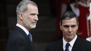 El rey Felipe VI y Pedro Sánchez